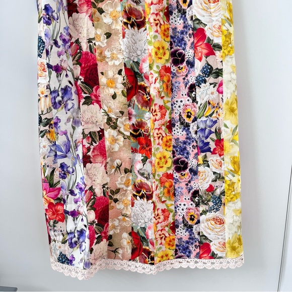 NWOT Zimmermann Wonderland floral-print wrapped linen skirt 0 - Picture 7 of 16